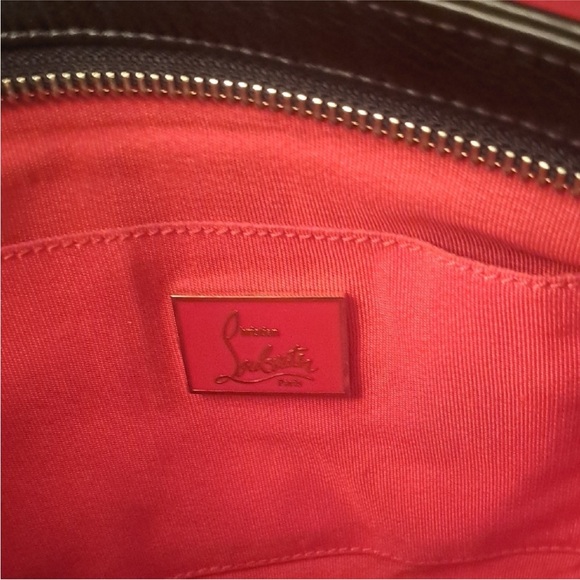 Christian Louboutin Black Studded Chain Shoulder Bag COA - Picture 5 of 11